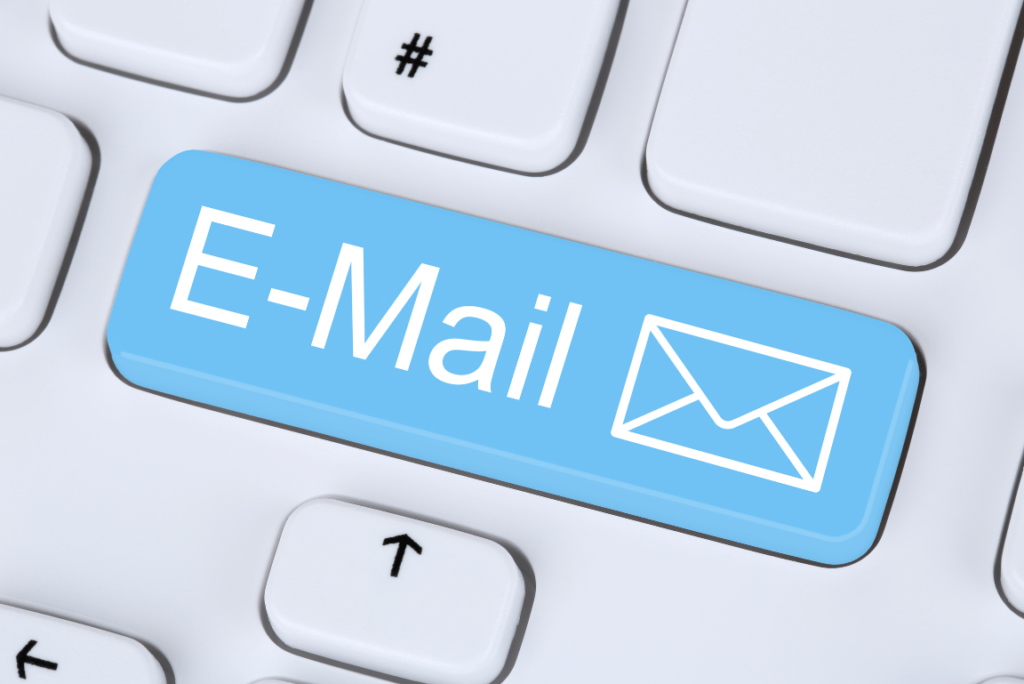 Laptop with Business Email Best Practices