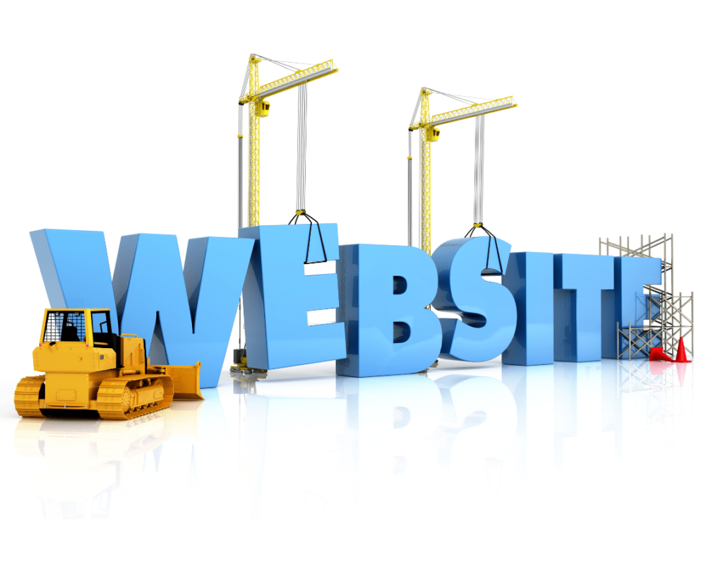 Website construction with construction items